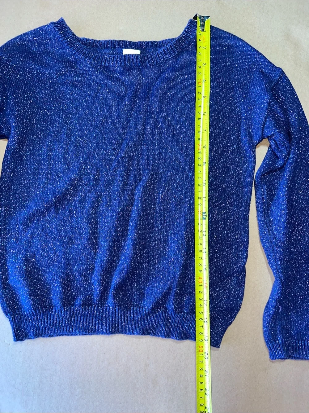 Gymboree Royal Blue Metallic Crewneck Sweater